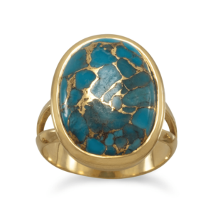 Stabilized Turquoise Ring
