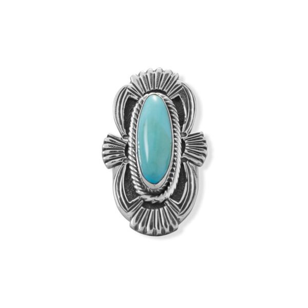 Admired Adornments! Native American Campitos Turquoise Ring