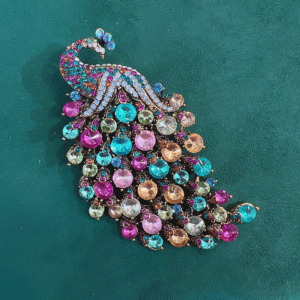 Peacock with Multi color stones